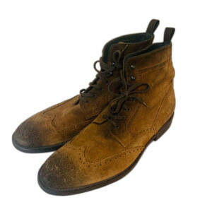 To Boot New York Burnished Tan Suede Wing Tip Lace-Up Boots size 15